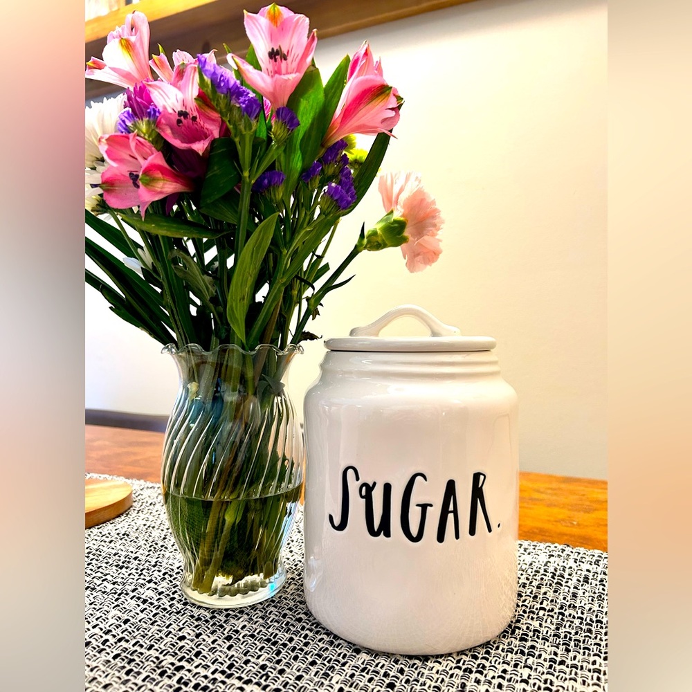 Rae Dunn SUGAR Canister 6” x 4 1/2”